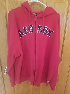 Sudadera con Capucha Stitches Mercancía Genuina Para Hombre Medias Rojas de Boston XL Cremallera Completa Foto 1 de 4