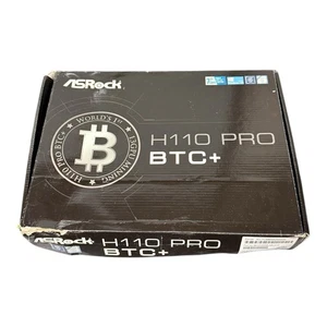 ASRock H110 Pro BTC+ Intel H110 SATA Mining scheda madre 90-MXB5S0-A0UAYZ Open Bo - Foto 1 di 4