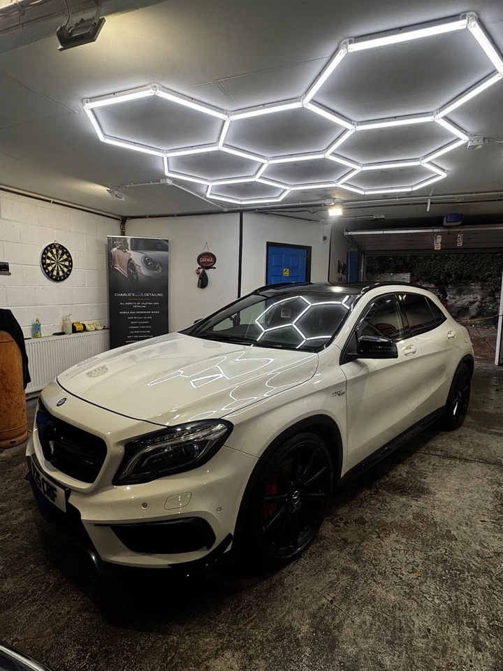 White Mercedes Benz GLA45 AMG 2016 AUTO - Image 1 of 4