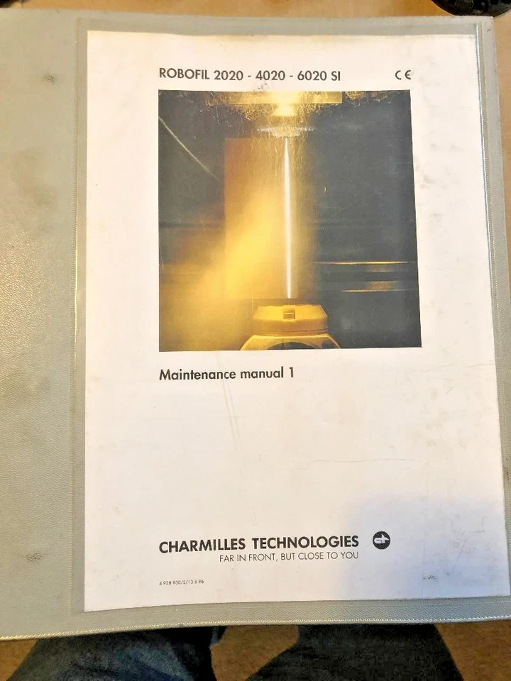 Manual de mantenimiento Charmilles Wire EDM Robofil 2020-4020-6020SI1 Foto 1 de 1