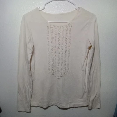 Camiseta Van Heusen Blanca Rifa Manga Larga Talla XS Foto 1 de 3