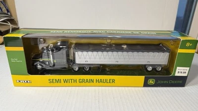 ERTL John Deere Semi With Grain Hauler Trailer 1/64 Scale Die Cast NIB - Image 1 of 4