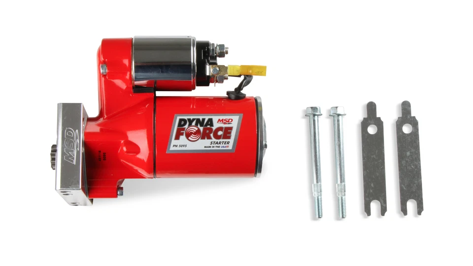 Стартер MSD DynaForce с высоким крутящим моментом красный для Chevy малый/большой блок прямое крепление - Изображение 1 из 4