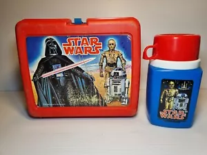 Vintage Star Wars Lunchbox With Thermos - 1977 - Original 20th Century Fox - Picture 1 of 16