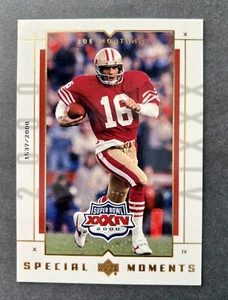 2000 UPPER DECK JUMBO SPECIAL MOMENTS JOE MONTANA CARD #1537/2000 3.5" X 5" - Picture 1 of 2