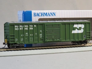 BACHMANN 50' OUTSIDE BRACED BOXCAR FRED HO SCALE CAR led light ETD BAC14902 NEW - Picture 1 of 9