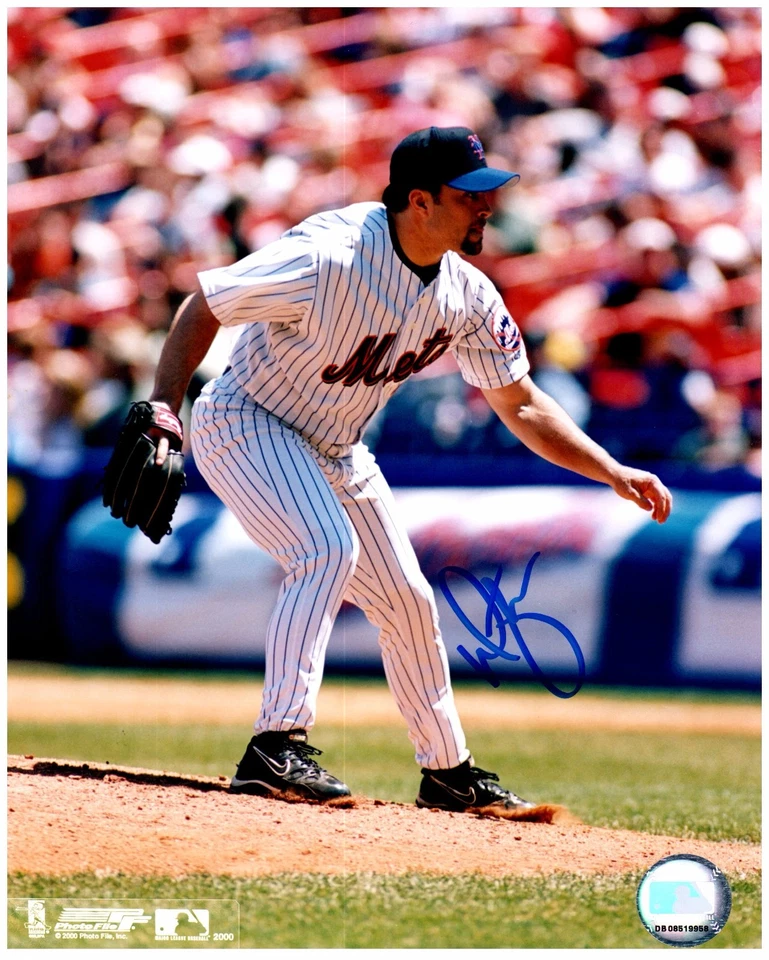 Imagen 8x10 firmada autografiada por Mike Hampton de los Mets de Nueva York. D Foto 1 de 1