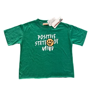 Camiseta adolescente de gran tamaño con cara sonriente camiseta corta gráfica - TALLA 14 - Imagen 1 de 7