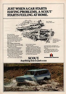 Pubblicità a colori originale 1979 International Scout II "Sentirsi a casa" - Foto 1 di 1