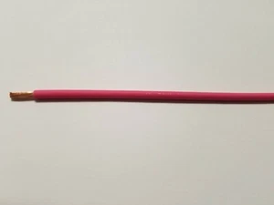 PINK GXL 12 AWG AUTOMOTIVE WIRE WITH LEGEND PRINT HIGH TEMP  COPPER USA 25' - Picture 1 of 1