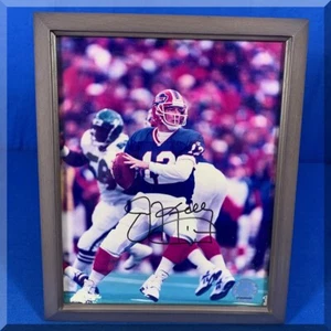 JIM KELLY BUFFALO BILLS AUTOGRAPHED 8X10 FRAMED COLOR PHOTOGRAPH - FREE SHIPPING - Picture 1 of 6