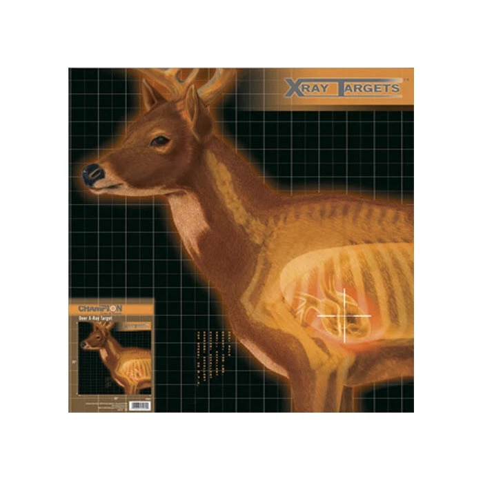 Champion X-Ray Deer Target ~ 25" x 25" ~ paquete de 6 ~ ENVÍO GRATUITO Foto 1 de 1