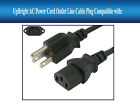 AC Power Plug Cord For ION Audio Block Rocker Plus/Pyle Wireless Bluetooth Audio