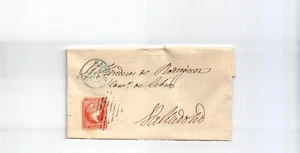 España 1856 portada de Madrid a Valladolid (900) - Imagen 1 de 2