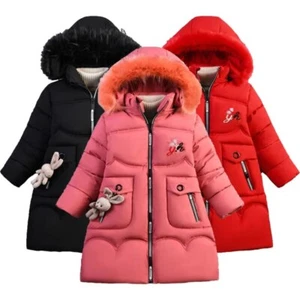 4 Color Winter Keep Warm Girls Jacket Teenage Thick Heavy Cold-proof Windbreaker - Picture 1 of 32