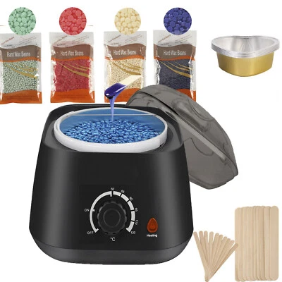 OYAJIA Salon Wachsgerät Set Wachswärmer Wachs Erhitzer+ Wachs Bohnen Haarentfernung Wax