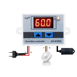DC 24V 240W LED Display Digital Humidity Controller Hygrometer Switch Sensor - Picture 1 of 8