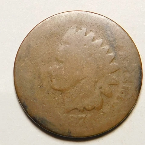 1874 Indian Head Cent  "Actual Coin Pictured" Cover