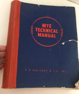 Vtg 1942 P R MALLORY MYE TECHNICAL MANUAL Radio Service Encyclopedia Hand BOOK - Picture 1 of 12