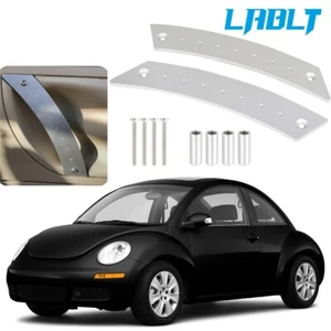 LABLT Interior Door Handle Panel Repair Pull 2Pcs Silver For VW Beetle 1998-2010 - Picture 1 of 7