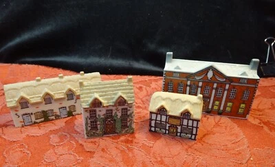Vintage Wade England Whimsey on Why Porcelain Houses Lot C - Free S&H USA - Image 1 of 4