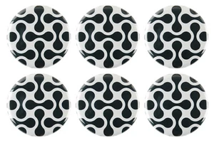 Black and White Patterned Fridge Magnets - 32mm (1.25") - - Gift & Kitchen - Picture 1 of 2