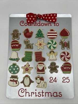 Hallmark 23 Imanes y Hoja de Galletas Calendario de Adviento Cuenta Regresiva para Navidad LEER Foto 1 de 4