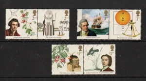 GB 2018 QE II Captain Cook  Stamp Set SG4118-4123 as 3 MNH pairs - Picture 1 of 1