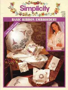 BASIC RIBBON EMBROIDERY#3762 Simplicity (1994 Unmarked PB) Fast Free US Ship - Picture 1 of 2