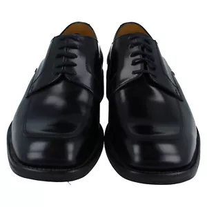 Men's Loake Wye Shoe UK 9 F Black Hi Shine Lace Up - Ex-Display A219 - Picture 1 of 10