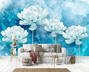 3D Charming Flowers G2211 Wallpaper Wall Murals Removable Self-adhesive Erin - Picture 1 of 11