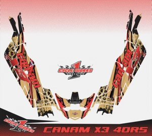 Can-am Canam Maverick X3 4 DOORS SEMI CUSTOM GRAPHICS KIT SKIN2 - Picture 1 of 9