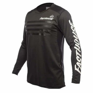 Fasthouse Alloy Stripe LS Jersey Black Small MTB Mountain Bike MX Fast House - Picture 1 of 2