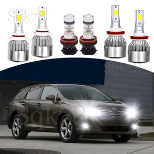 Kit de bombillas de 8000 k para Toyota Venza 2009-2016 6x faros LED alto bajo niebla - Imagen 1 de 16