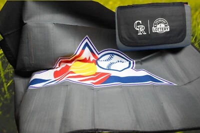 Colorado Rockies Colorado MBL Lottery Baseball Travel Windproof Lined Blanket - Image 1 of 4