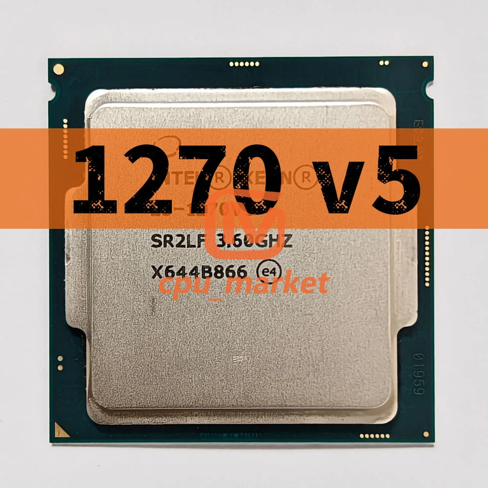 Intel Xeon E3-1270 v5 SR2LF 3.6GHz 4 Cores 8 Threads 80W LGA 1151 CPU Processor - Image 1 of 3