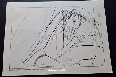 Gravure curiosa Tendres amies par J-B Valadié/Japon monstres et fantasmes - Photo 1/2