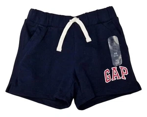GAP Kids Girls Shorts Cotton Blend Navy Elasticated Waist Draw String RRP £12.99 - Picture 1 of 5