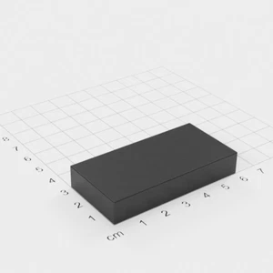 5 x Ferrit Quadermagnet, 60x30x10mm, Grade Y30 - Bild 1 von 2