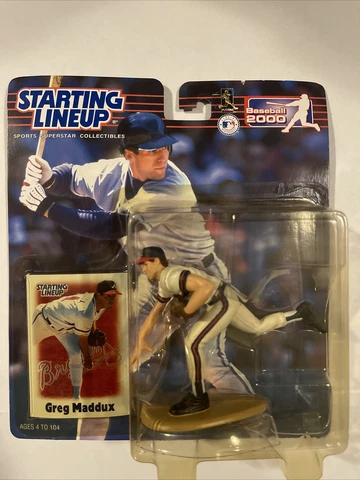2000 MLB Starting Lineup Greg Maddux Atlanta Braves SLU & Card Cover