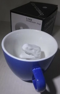 New W/ Box Creature Cups T-Rex Ceramic Blue Cup Coffee Mug 11 FL Oz Dinosaur - Bild 1 von 11