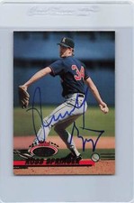 1993 Stadium Club #736 Russ Springer Angels Signed Auto *G5657