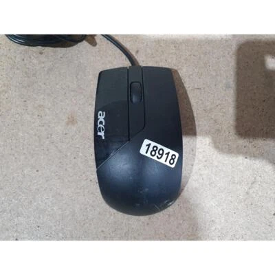 Acer SM-9620 Optical Mouse Black Wired PS/2 2-Button Scroll Wheel Compact for PC - Image 1 of 4