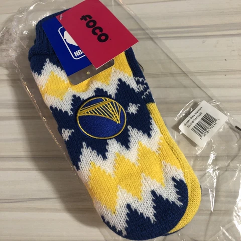 NEW NBA Foco Adult Golden State Warriors GSW Peak Logo Gloves Mittens Cover