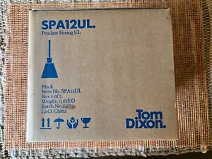 Tom Dixon SPA12UL Pendant Fitting Ceiling Light - Black NEW In Box - Picture 1 of 7