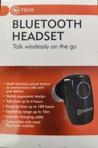 iN TECH Bluetooth Hörmuschel mit Multilink - Kabelloses Bluetooth Headset für die Hand - Bild 1 von 6