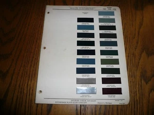 1941 1942 1946 Nash Ditzler Color Chip Paint Sample - Vintage - Three Years - Picture 1 of 1