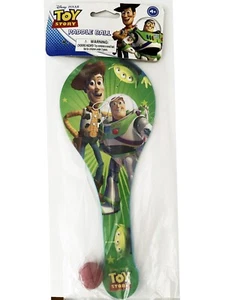 DISNEY PIXAR TOY STORY PADDLE BALL (1) Juguete Favores de Fiesta Woody Buzz Lightyear - Imagen 1 de 1