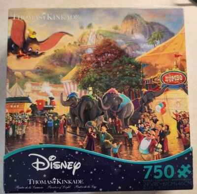 PUZZLE DISNEY THOMAS KINKADE 750 PIEZAS: DUMBO "2007" DUMBO  Foto 1 de 4