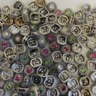 Swarovski Crystal Metal Beads Multicolor Sliders 20 PCS